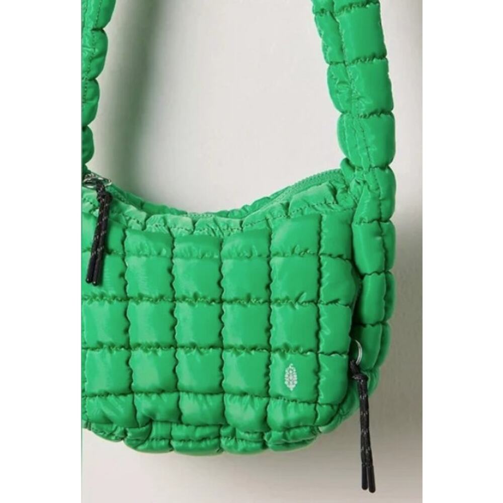 Free People | NWT | FP Movement Quilted Baby Carryall Sling Bag | Kelly Green